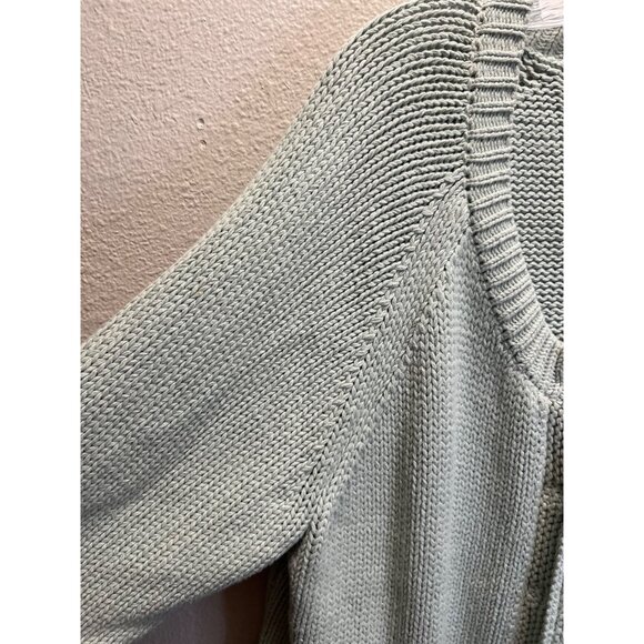 J. Jill Womens Open Front Cardigan Sweater 4X Light Gray Cotton/Acrylic Blend - Picture 8 of 8